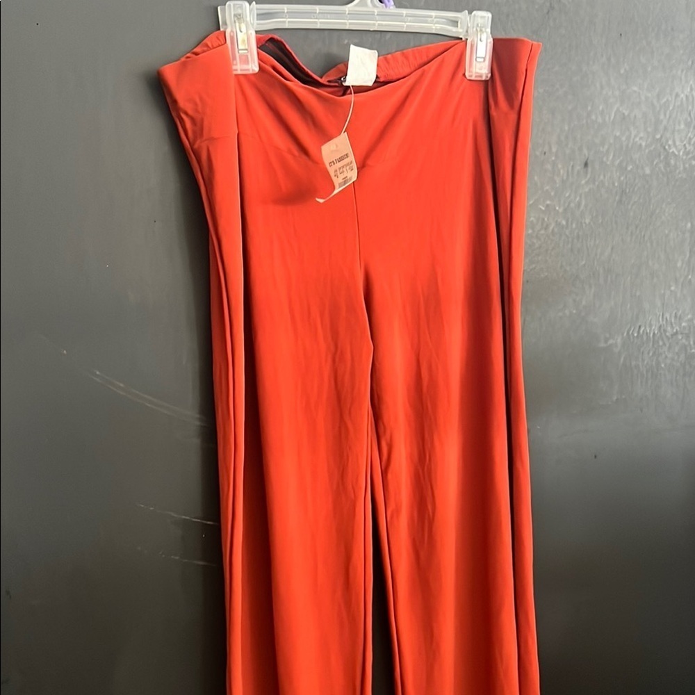 Elegant Red Women's Pants